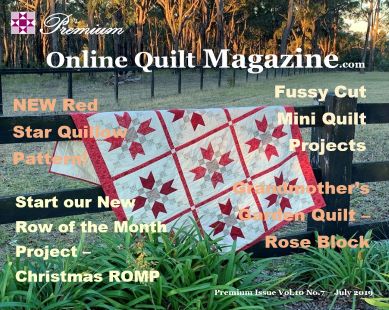Online Quilt Magazine Vol 1 No 1 Cover